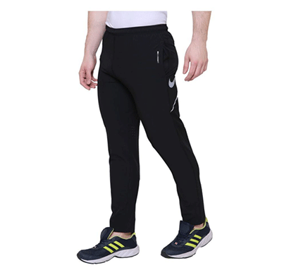 nike ultra-boost track pants (black and blue)